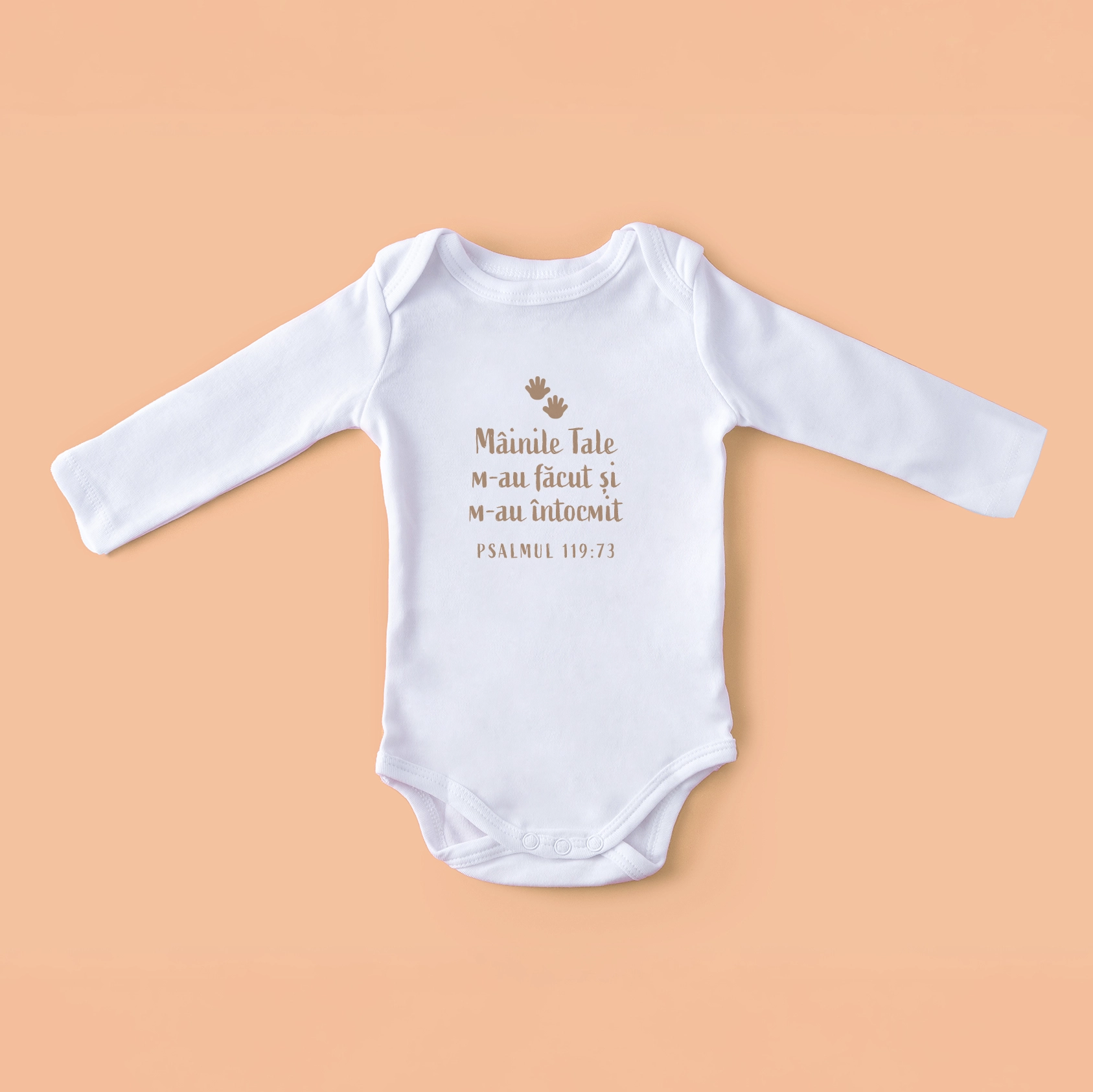 Body bebelusi fete, cu mesaj crestin - Mainile Tale